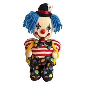Vintage Dolmax Wind Up Musical Small World Clown Doll